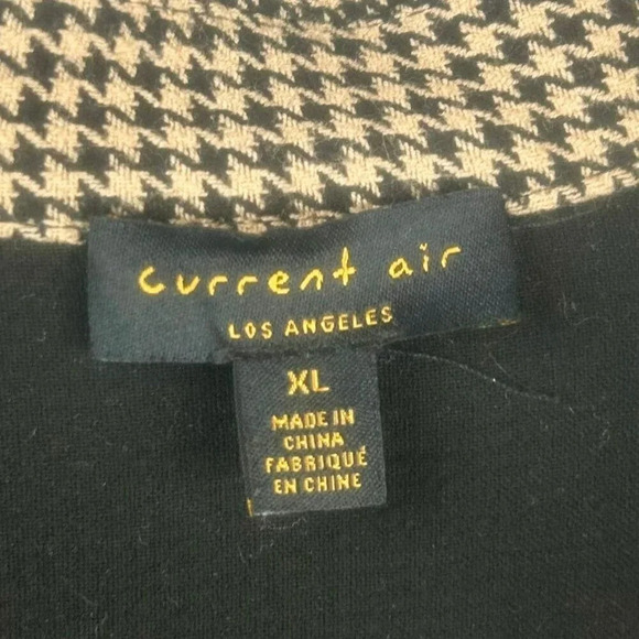 Current Air Anthropologie Houndstooth Shirt Jacket Shacket‎ Women XL Brown Black - Picture 11 of 11